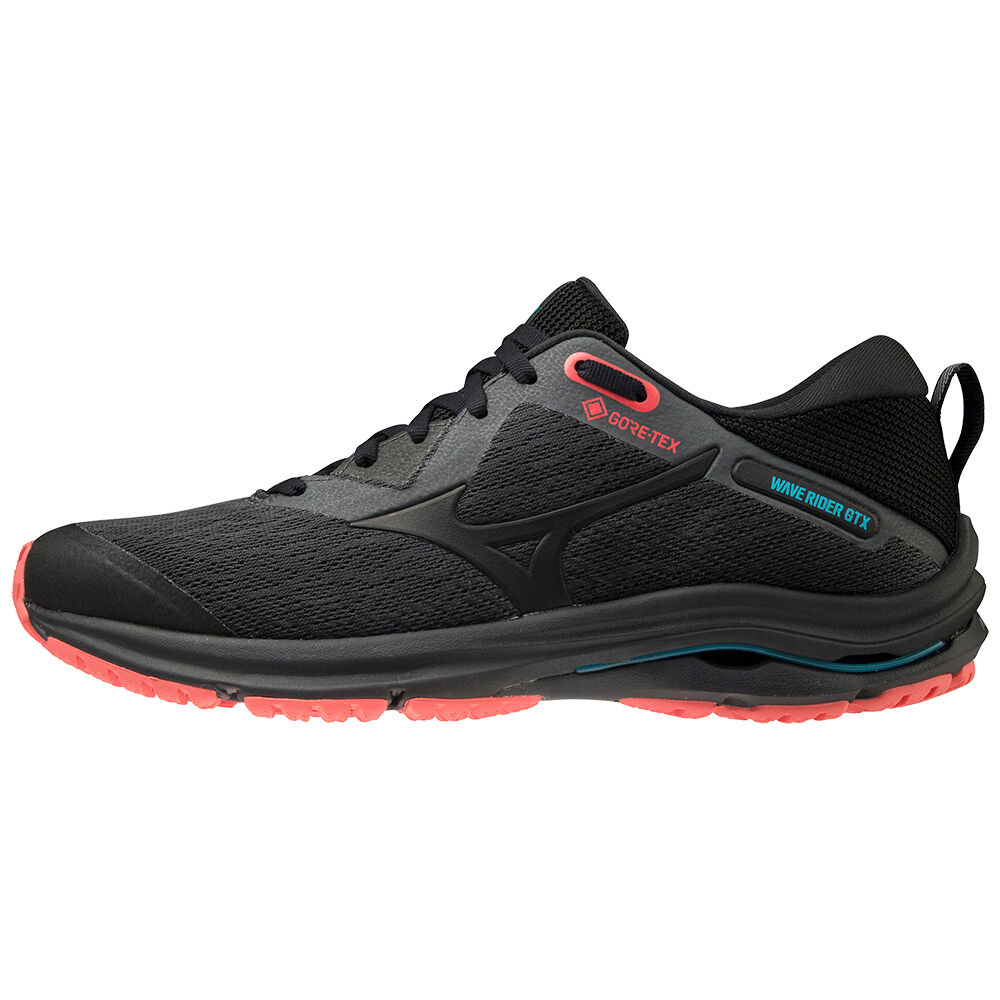 Zapatillas Trail Running Mizuno Wave Rider GTX 2 Para Mujer Grises Oscuro/Negros 6324187-UR